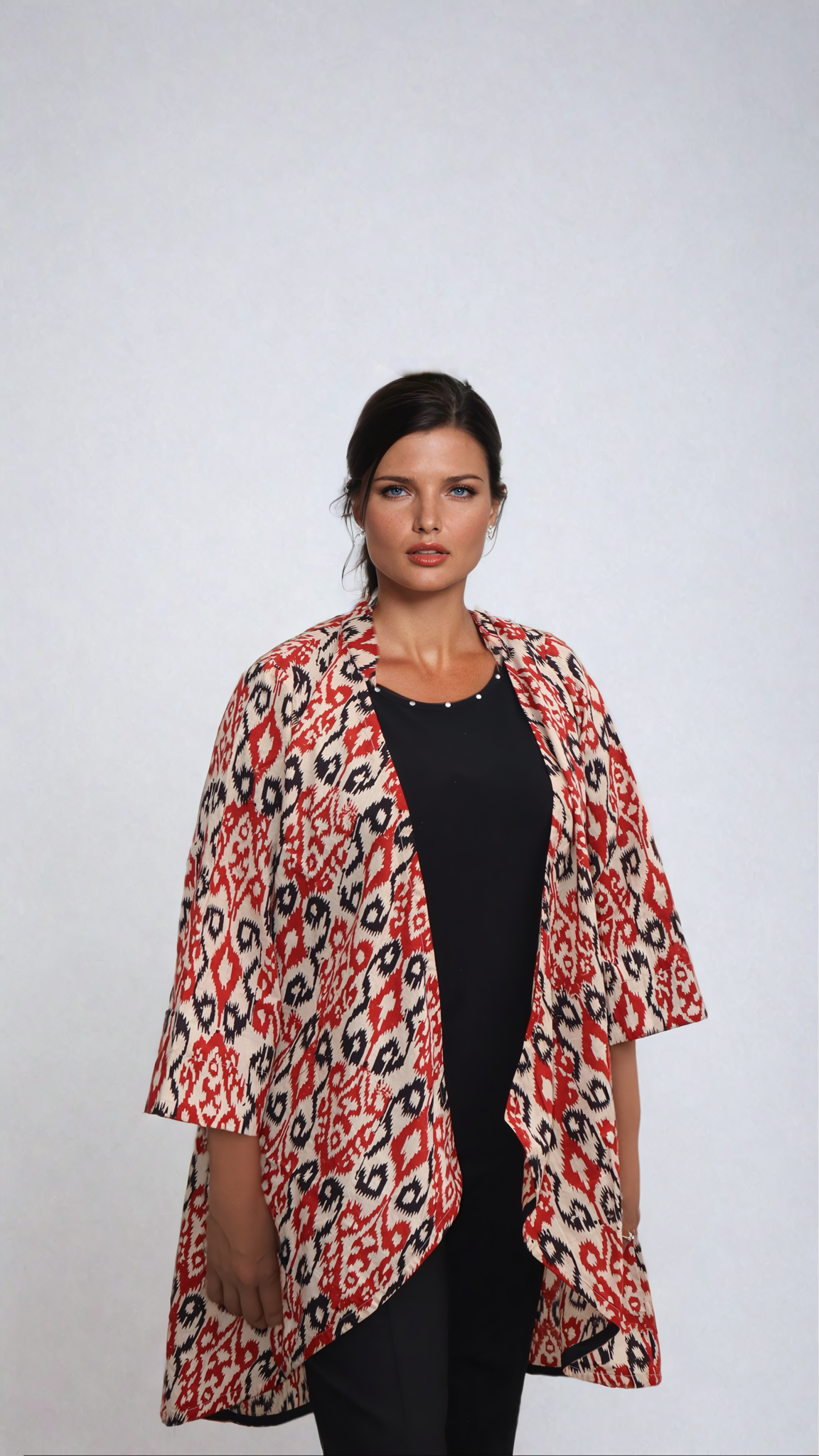 513-111  Crimson Mirage Kimono - Whitelotus "Su"