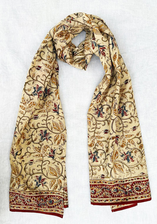 600-076 Women's Scarf - Hand Block Printed