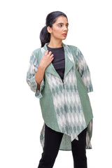 426-169 White Lotus "Song" Women's Multicolor Kimono coat