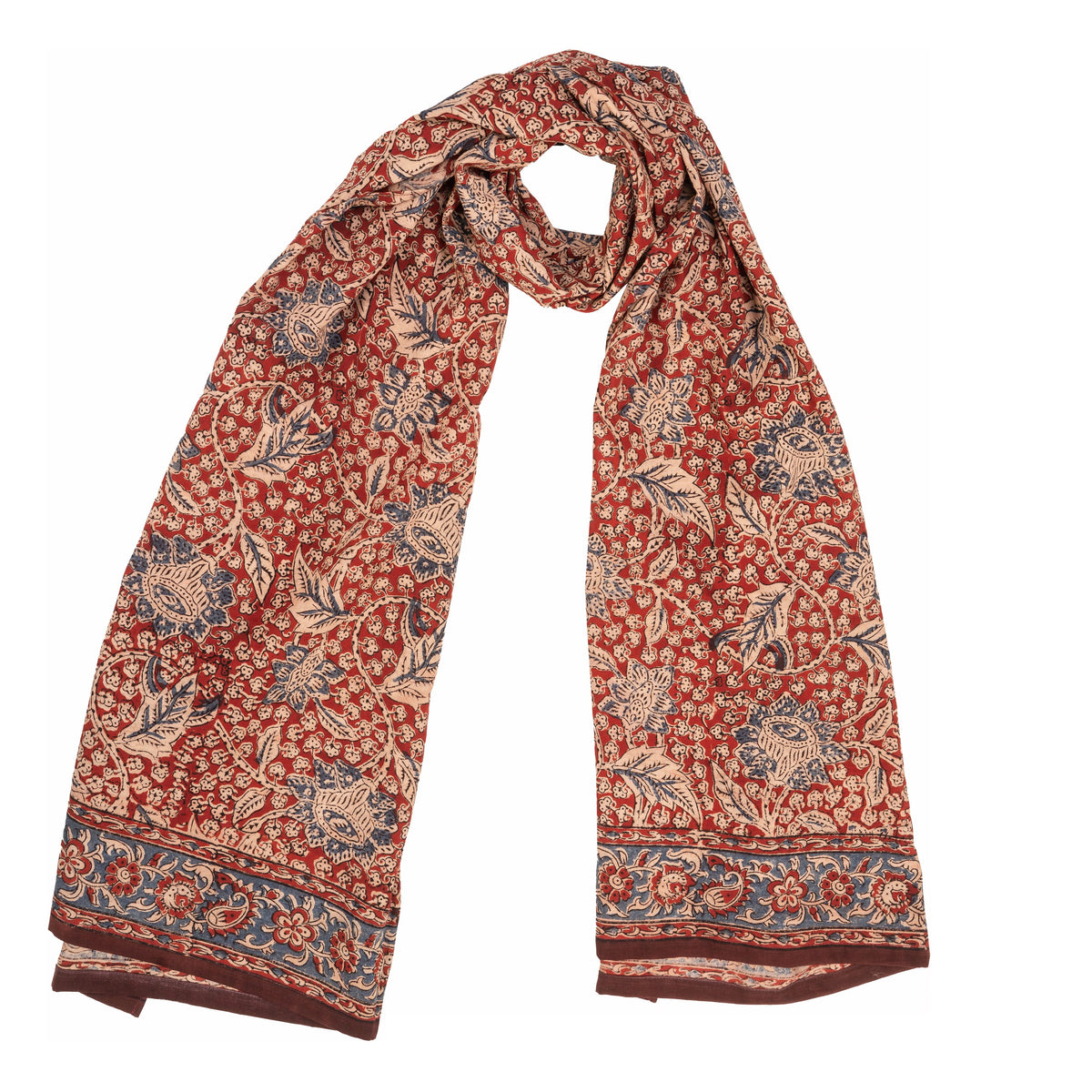 600-047 Women's Scarf - Hand Block Printed