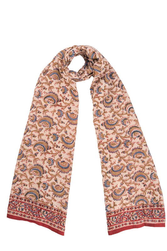 600-055 Women's Scarf - Hand Block Printed