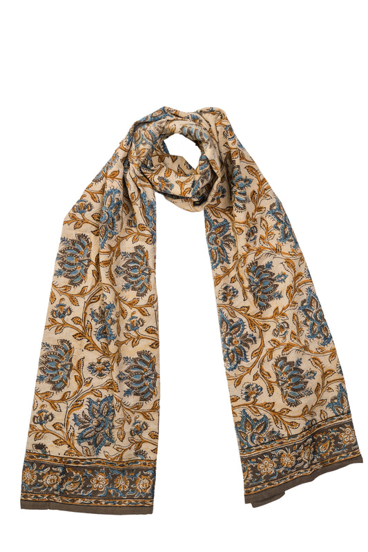 600-058 Women's Scarf - Hand Block Printed