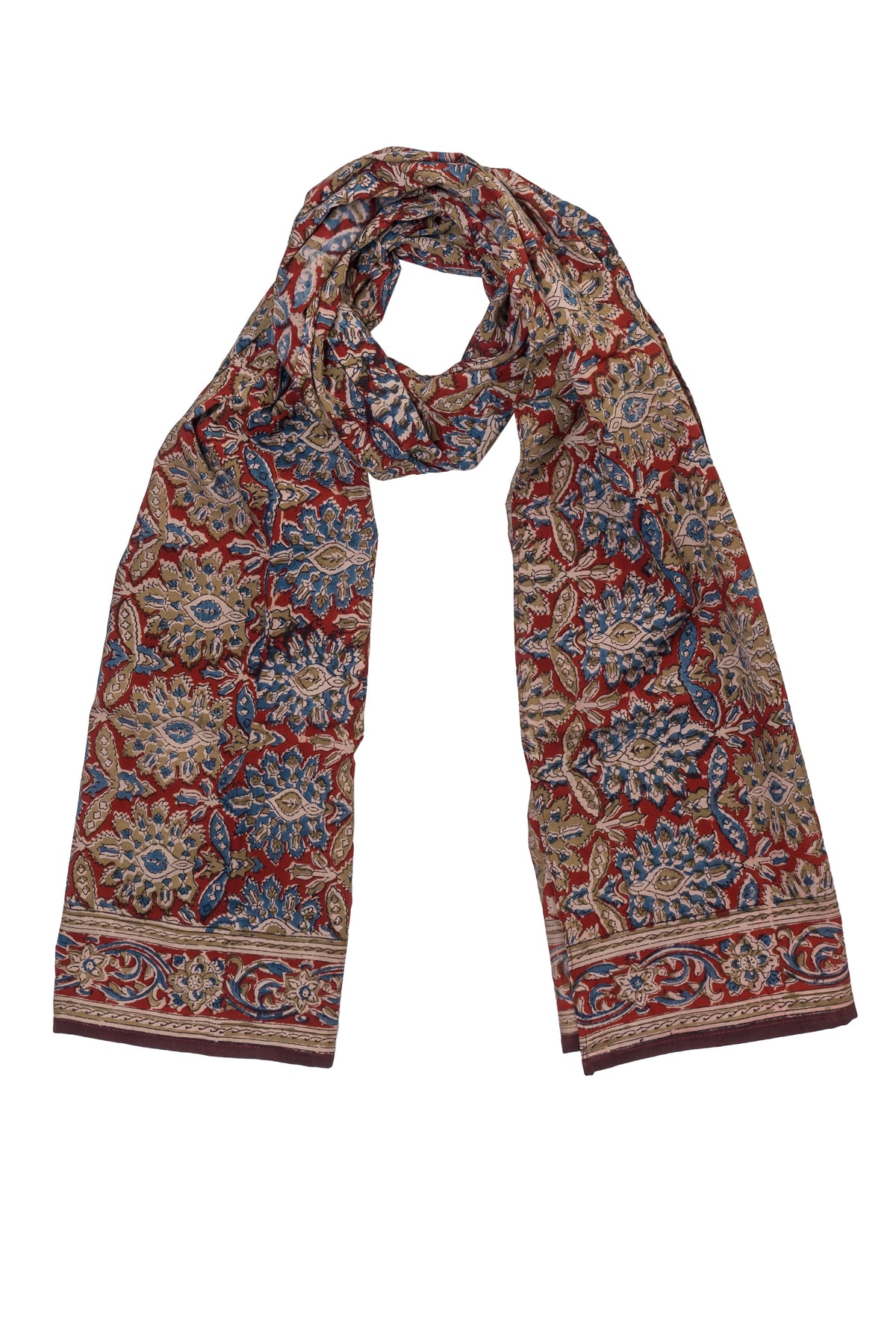 600-073 Women's Scarf - Hand Block Printed