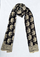 600-080 Women's Scarf - Hand Block Printed