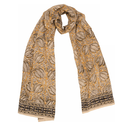 600-023 Women's Scarf - Hand Block Printed