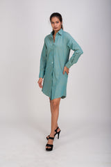 524-334 White Lotus "Brigit" Women's long shirt