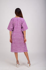 510-322 Whitelotus "Sony" Kaftan Knee Length Women's Dress