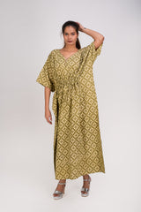 529-147  Whitelotus "Toni" Kaftan maxi Women's Dress