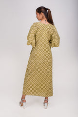 529-147  Whitelotus "Toni" Kaftan maxi Women's Dress