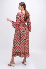 550-128 Whitelotus "Venus" Women's Maxi Dress