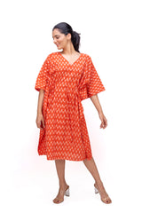 522-333 Whitelotus "Mony" Kaftan Midi Women's Dress