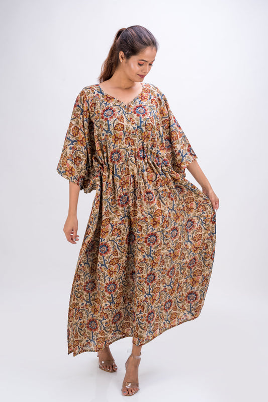 529-118  Whitelotus "Toni" kaftan maxi Women's Dress