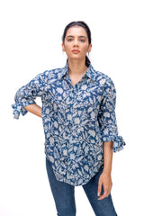 420-116 "Allan" Women's Bow tie Sleeve Shirt