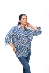 420-116 "Allan" Women's Bow tie Sleeve Shirt