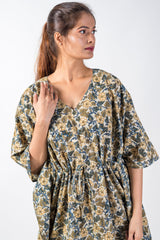 522-120 Whitelotus "Mony" kaftan midi Women's Dress