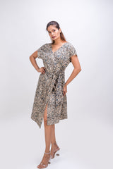 511-112 WhiteLotus "Wine" Women's wrap Dress