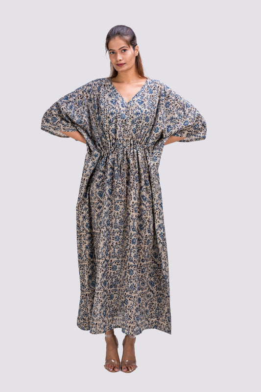 529-112  Whitelotus "Toni" kaftan maxi Women's Dress