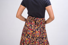 KK3005 Wrap Skirt - Big Flowers