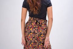 KK3005 Wrap Skirt - Big Flowers