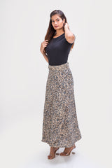 KK3016 Wrap Skirt - Blue Vine