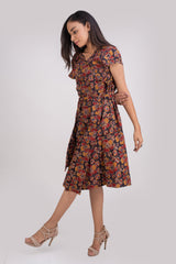 511-113 WhiteLotus "Wine" Women's wrap Dress