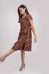 511-113 WhiteLotus "Wine" Women's wrap Dress