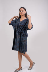 510-109  Whitelotus "Sony" kaftan knee length Women's Dress