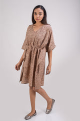 510-107  Whitelotus "Sony" kaftan knee length Women's Dress