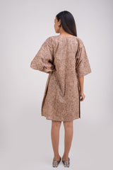 510-107  Whitelotus "Sony" kaftan knee length Women's Dress